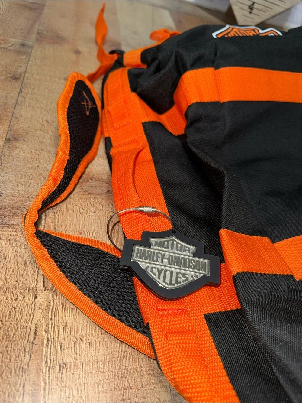 Harley Davidson Dual Duffle Bag Back Pack Classic Bar & Shield 19.5